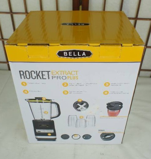 lot 36 image: BELLA Rocket Extract Pro Plus Multi-Functional Blender, Black