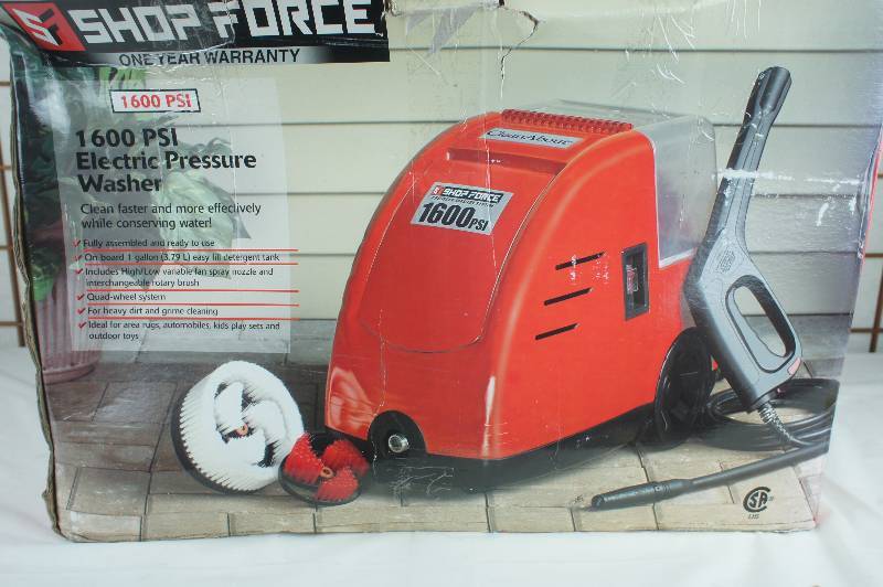 lot 14 image: ShopForce 1600psi Electric Pressure Washer
