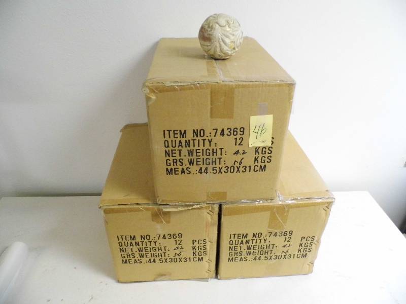 6 Cases, 12 each Deco Balls