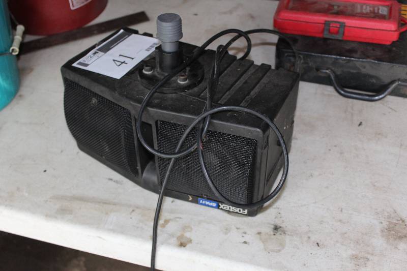 lot 41 image: Fostex Amplified Speaker System Model SPA11 120V60Hz120VA.