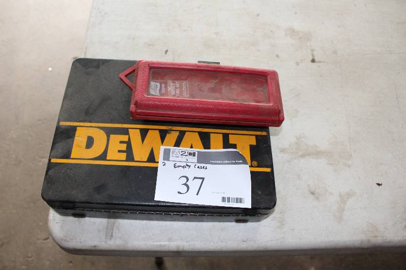 lot 37 image: Lot of (2) Empty Tool Cases.
