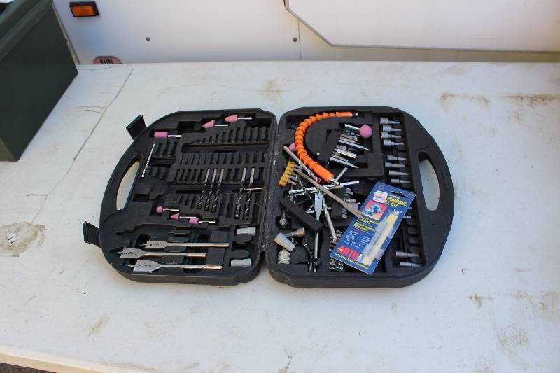lot 54 image: Drill Bit Case wDrill Bits Includes Contents.