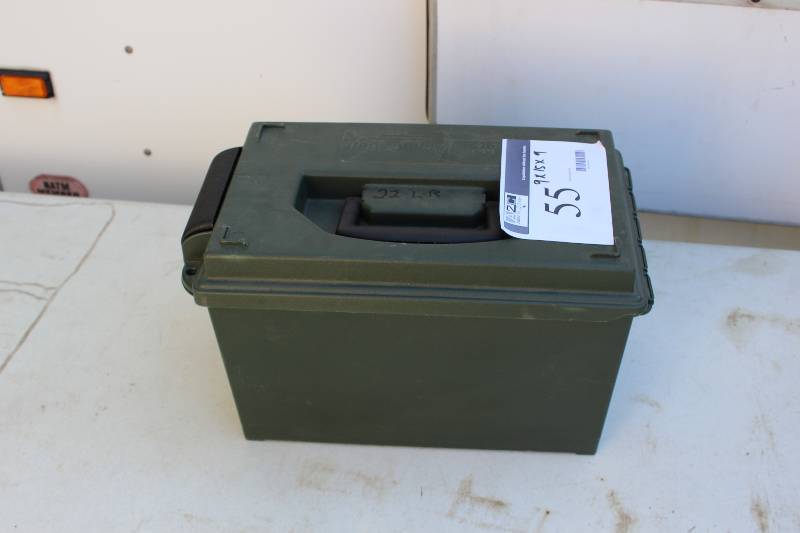 lot 55 image: Plastic Ammo Can wHandle 9 x 15 x 9.