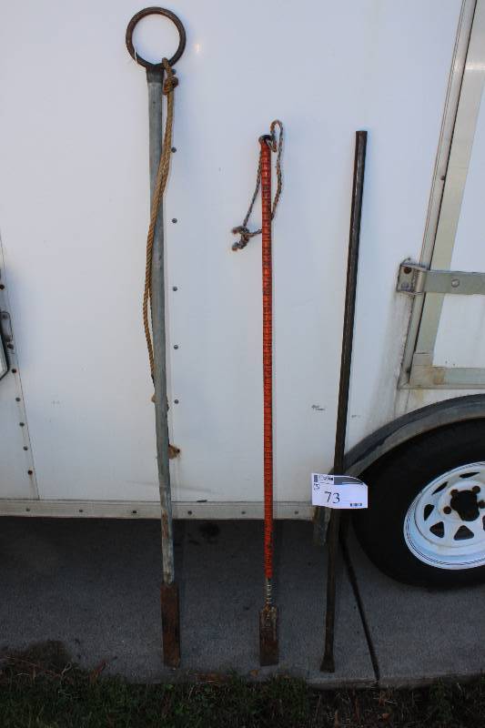 lot 73 image: Lot of (3) Metal Picks Heavy-Duty.