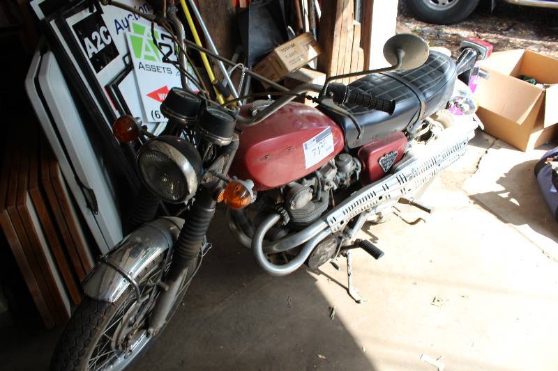 lot 71 image: Red Motorcycle 279 Mileage Indicated For Parts Only.