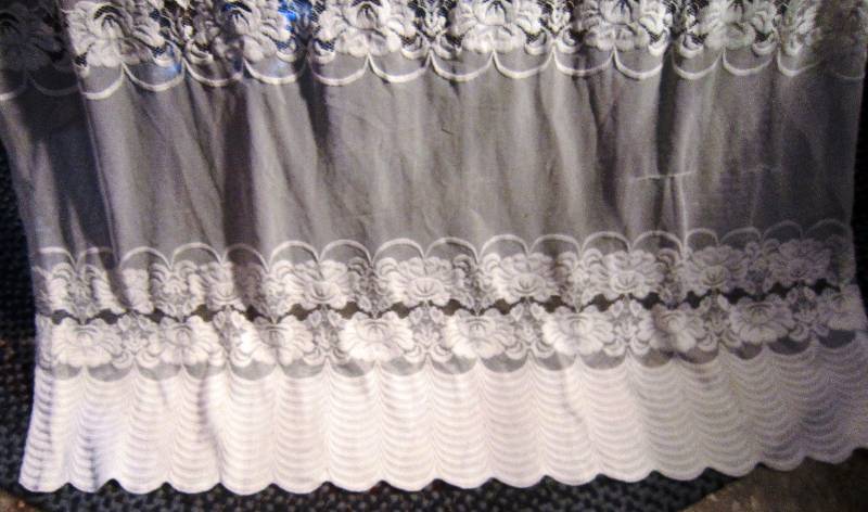 Lace Curtain (shows some flaws)  48 w x 84 L