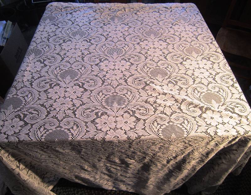 Lace Curtain Panel or would make a great Shower Curtain 64w x 70 L