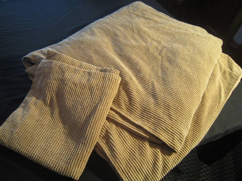 Lined Down Comforter Cover & Sham Tan Retail $125 NEW