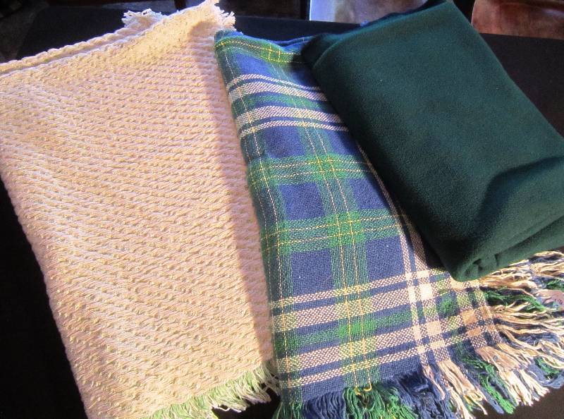 3 Blanket - All as is - Great for Sports Game, Car seat cover or for Dogs
