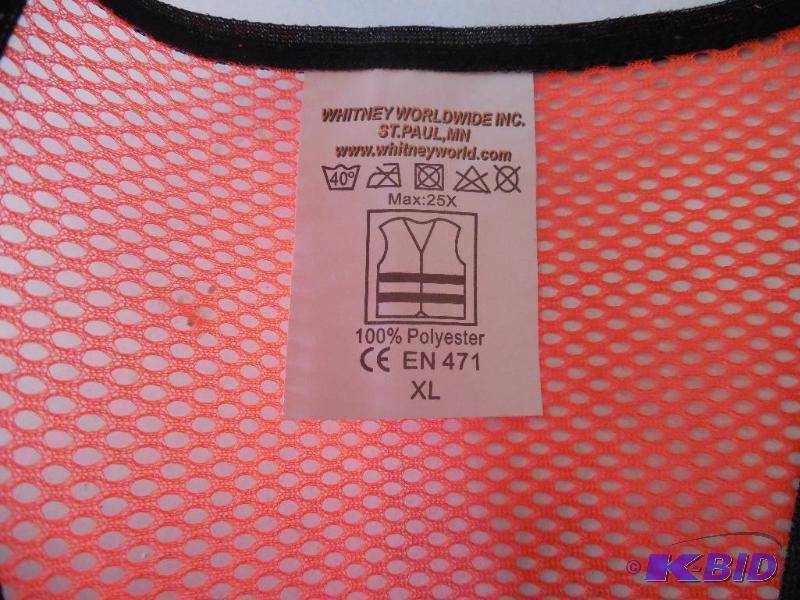 lot 6 image: Lot of 10 Safety Reflective Vests - XL