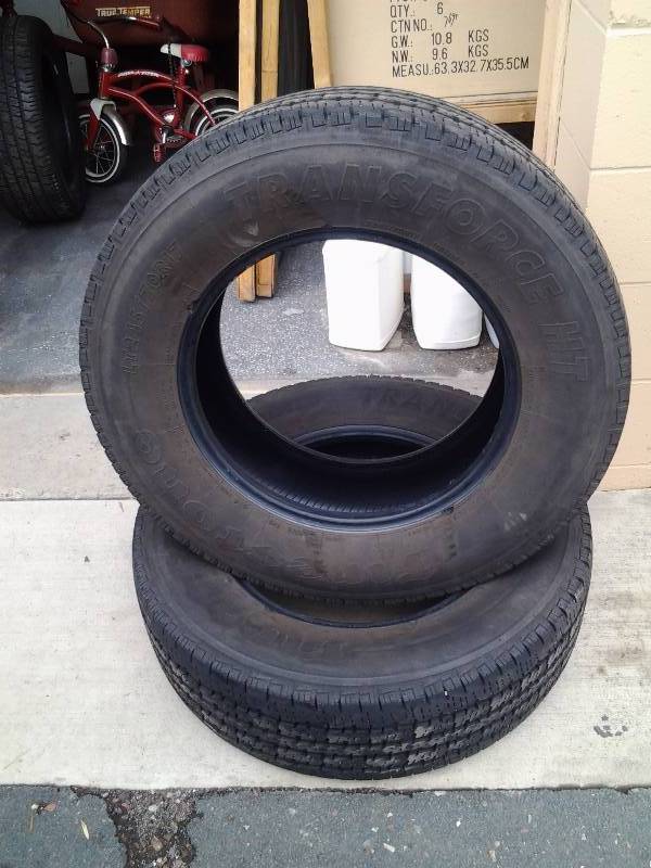 Pair Of Firestone Transforce HT Tires