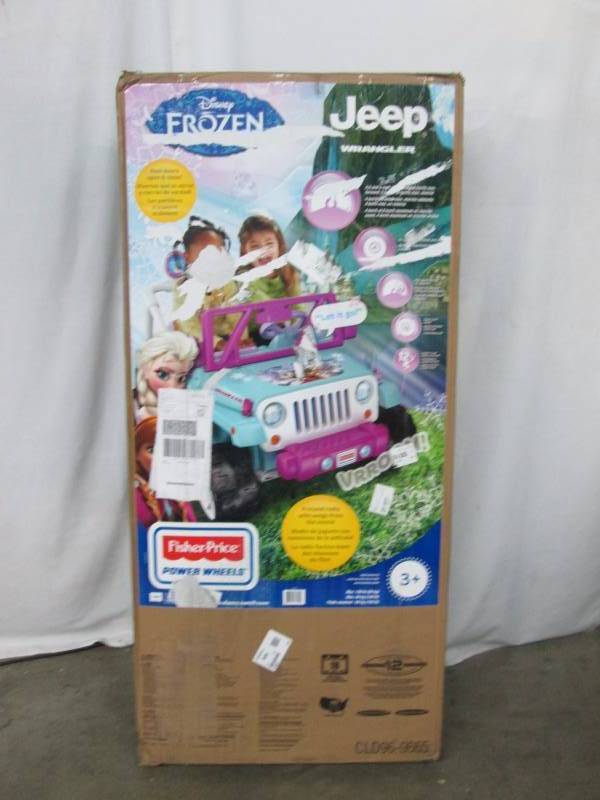 lot 3 image: Fisher-Price Power Wheels 12V Disney Frozen Jeep