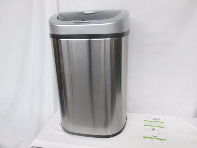 lot 36 image: Nine Stars 21-Gallon Motion-Sensor Trash Can