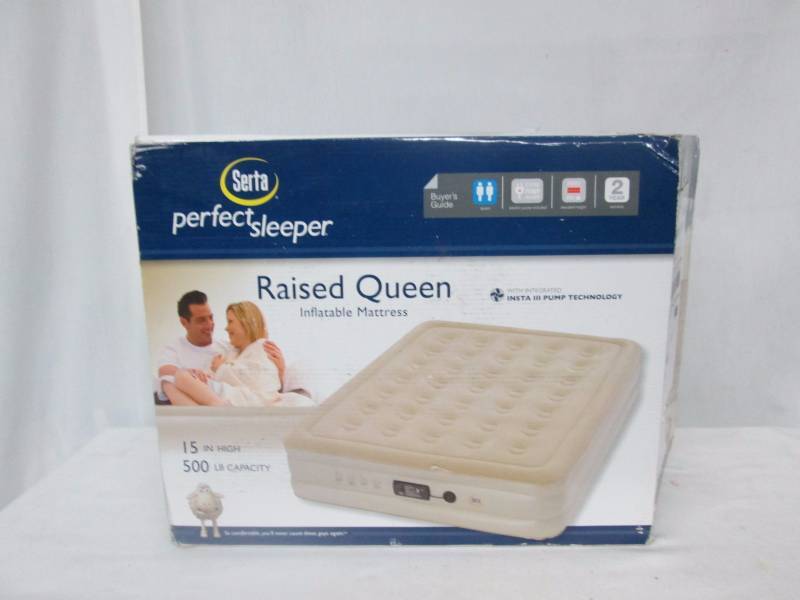 lot 37 image: Serta Queen 16 Raised Airbed