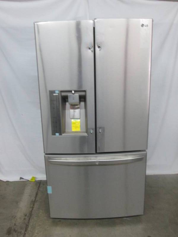 lot 1 image: LG Stainless Steel Counter-Depth French Door Refrigerator