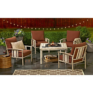 lot 2 image: McLeland Design Cozy Nights Patio Chairs