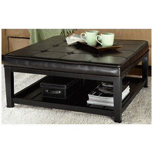 lot 20 image: Alcove Large Ottoman with Shelf