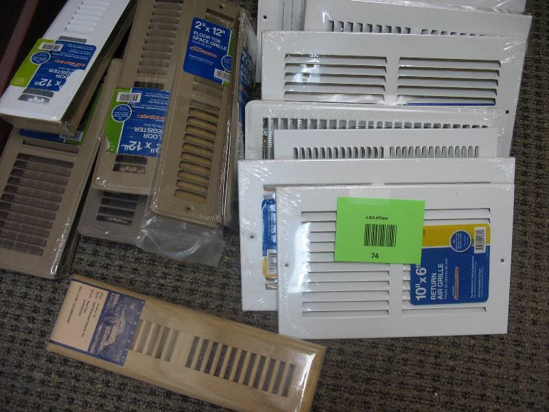 Assorted vents and registers