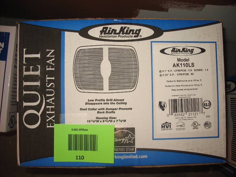 Air King AK 110LS Bath Fan