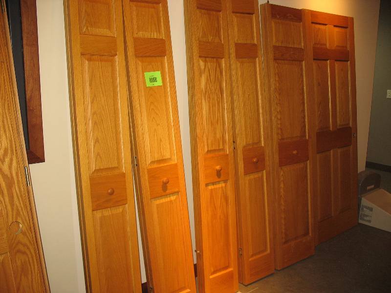 6 Panel Golden Oak Bi-Fold Door Slabs