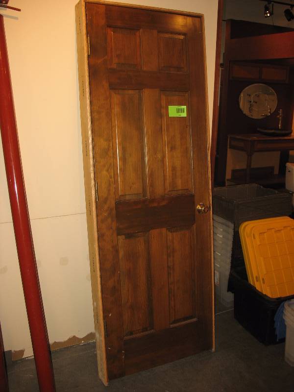 Six Panel Door Slab & Frame