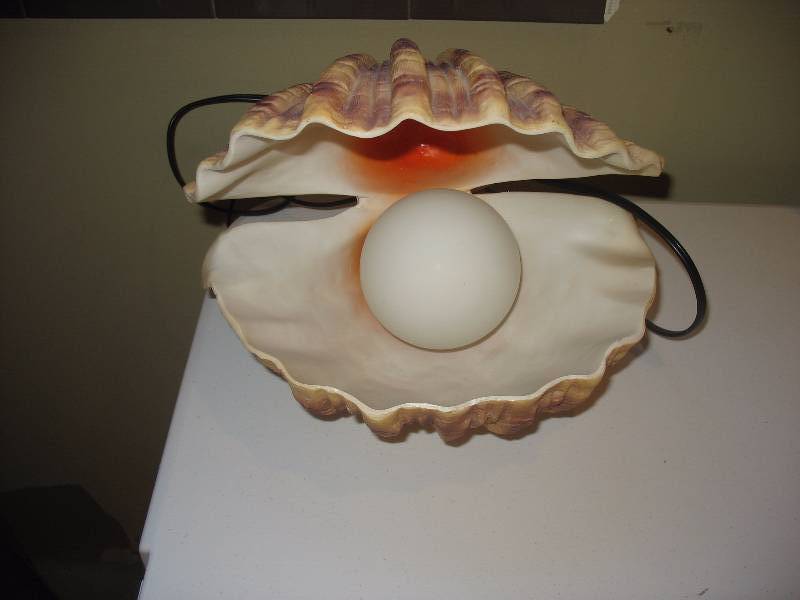 Lighted Clam Centerpiece