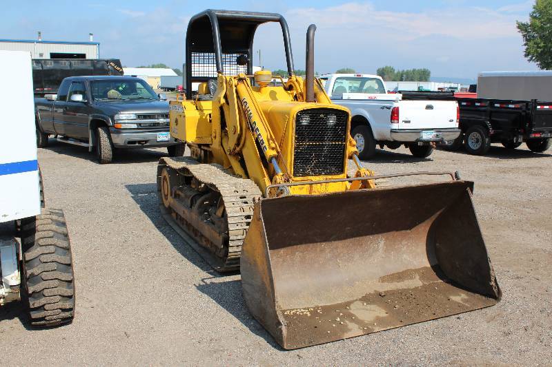 lot 1 image: John Deere 450C Crawler Loader Tractor wFront Loader Bucket Attachment 5006.1 Hours Indicated Tested and Operational.