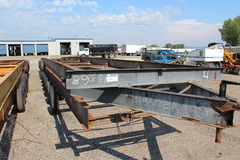 lot 18 image: Lot of (2) Mod Carrier Trailers Metal Construction 68 x 8.