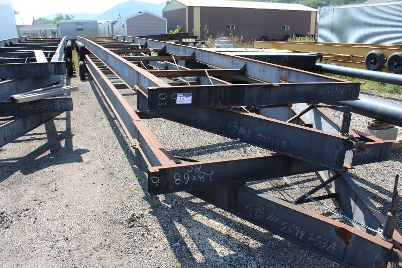 lot 19 image: Lot of (2) Mod Carrier Trailers Metal Construction 68 x 8.