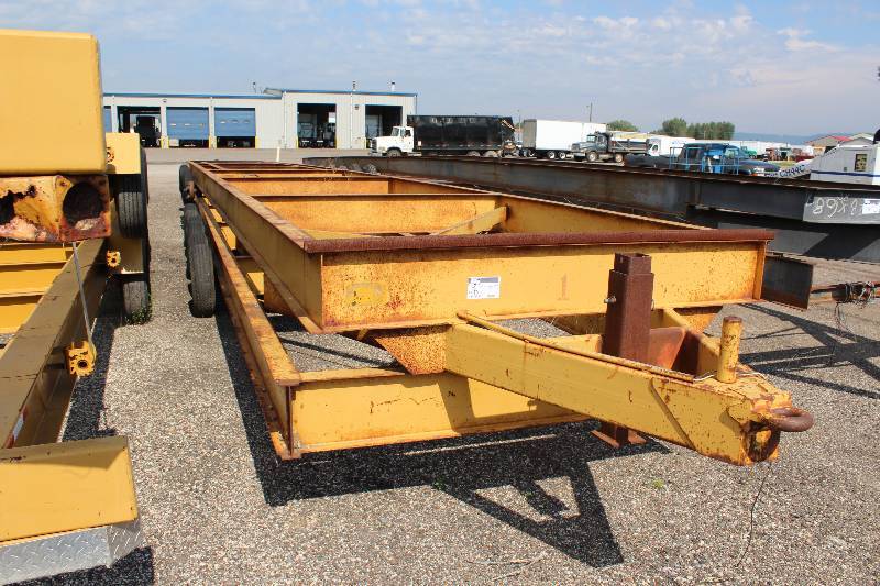 lot 6 image: Lot of (2) Mod Carrier Trailers Metal Construction 5 Tires PerSide 69 x 8 7,000lb Rebuildable Axle.