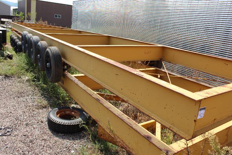 lot 17 image: Lot of (2) Mod Carrier Trailers Metal Construction 5 Tires PerSide 50 x 8 7,000lb Rebuildable Axle - 3 Years Old.