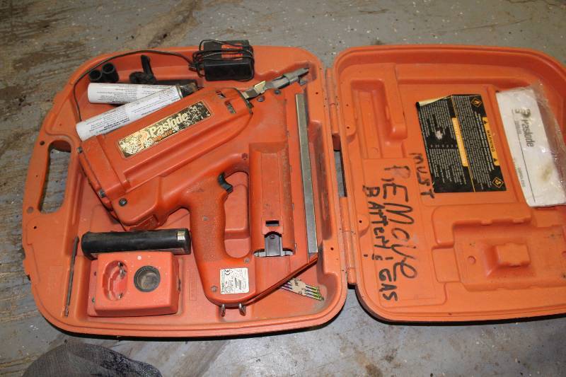 lot 51 image: Paslode 900420 Cordless IMCT Framing Nailer wHard Case & Attachments Tested & Operational.