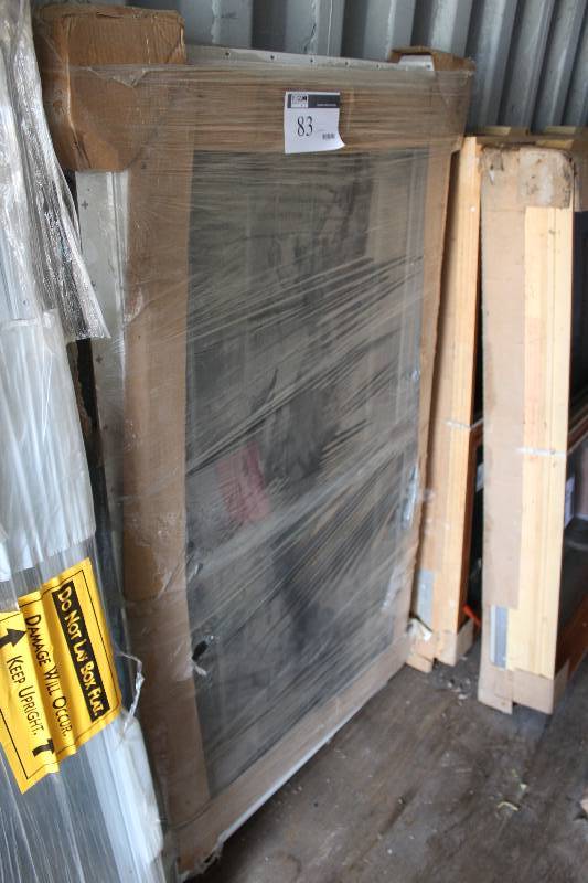 lot 83 image: Lot of (2) Window wEncasement Double Hung White 36 x 62.