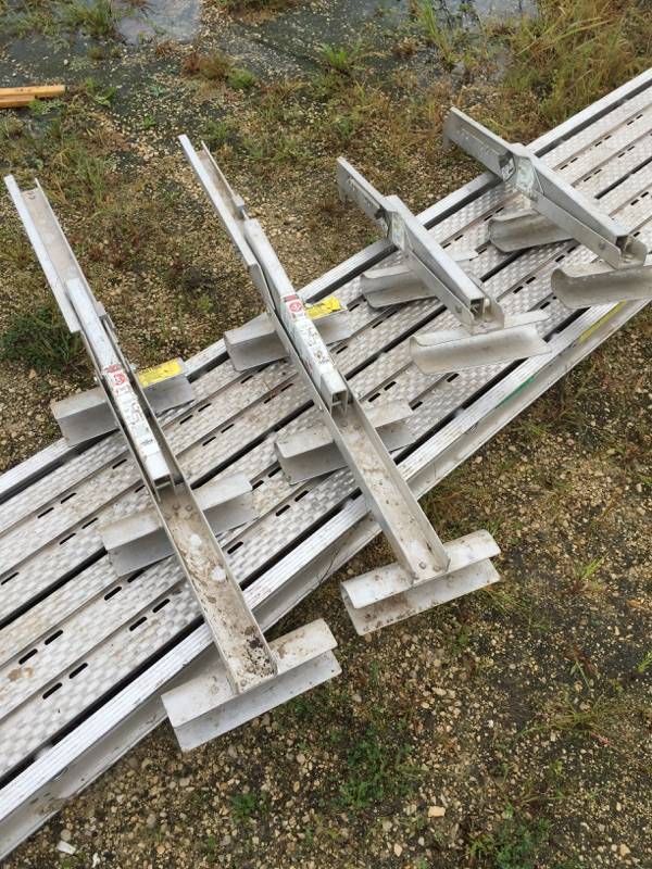 lot 104 image: Ladder Planks with (4) Supports - 16 long x 20 wide.