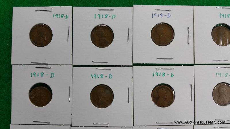 (36) 1918 - 1919 Lincoln Wheat Cents