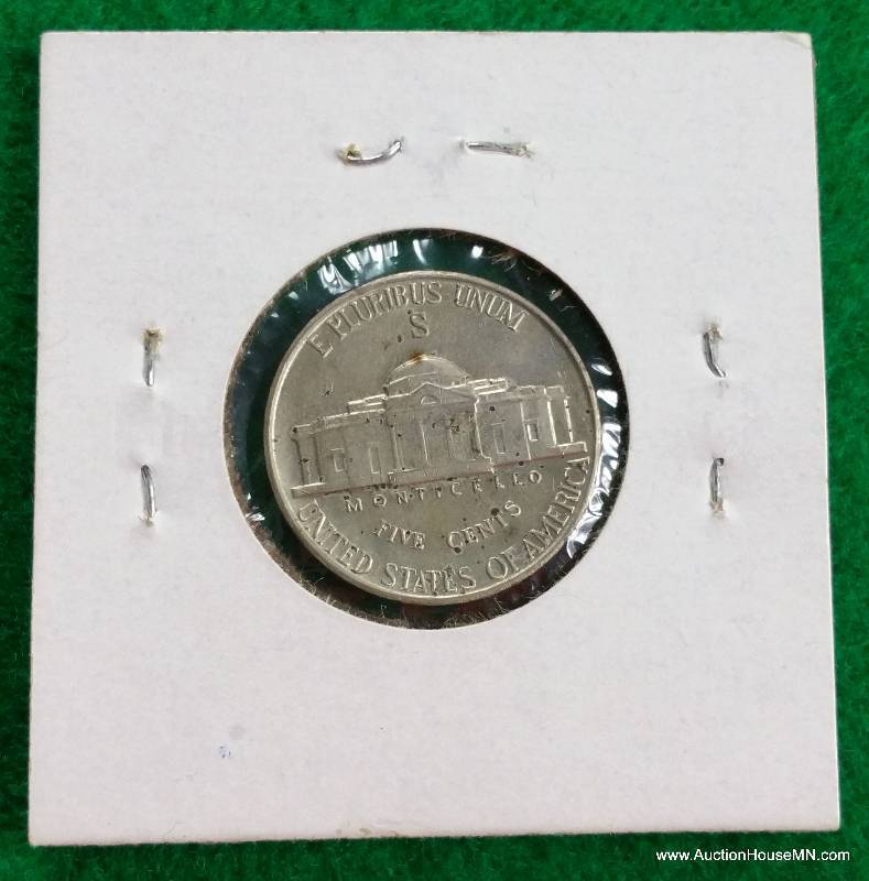 1943 S Silver Jefferson War Nickel - WWII