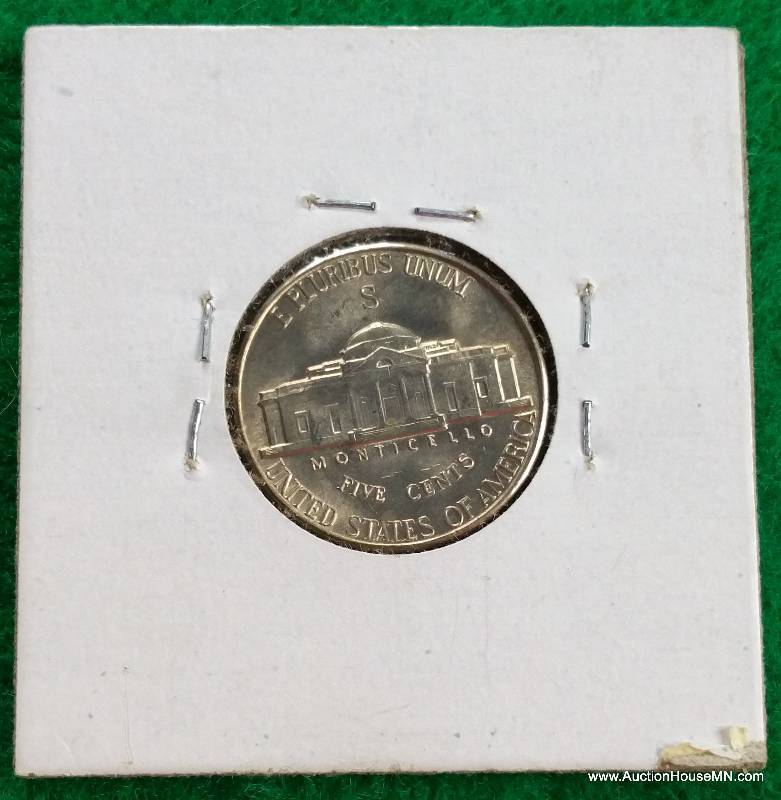1943 S UNC Silver Jefferson War Nickel - WWII