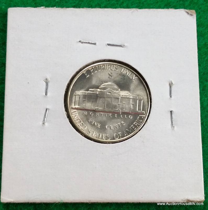 1945 S UNC Silver Jefferson War Nickel - WWII