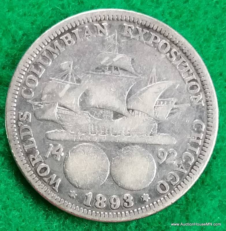 1893 Colubian Silver Half Dollar