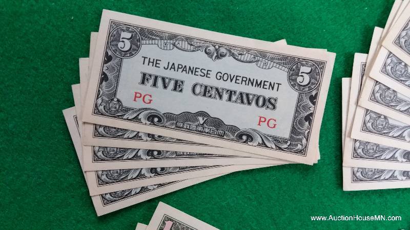 (50) Japanese Occupation Currency - WWII