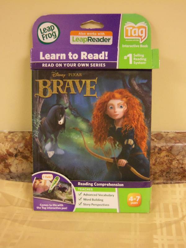 lot 67 image: LeapFrog - Read on Your Own Tag Book DisneyPixar Brave - Multi