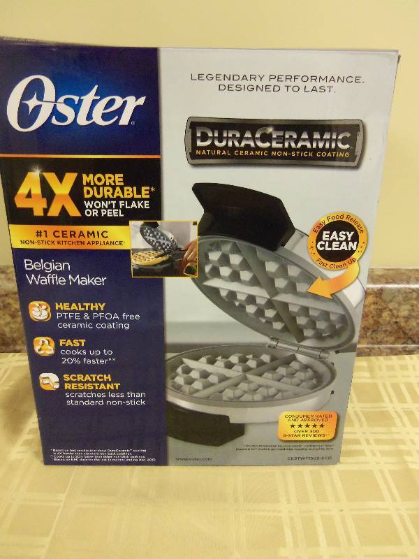 lot 97 image: Oster Belgian Waffle Maker