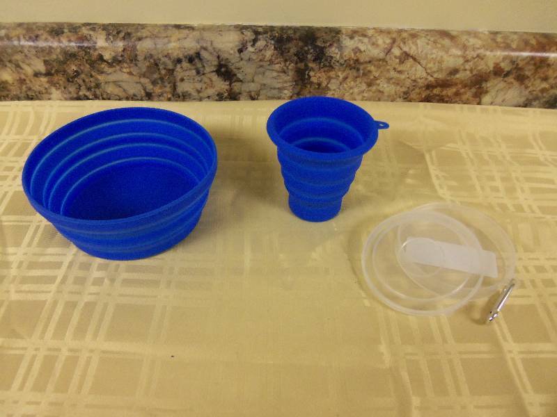 lot 6 image: Collapsible Cup and Bowl