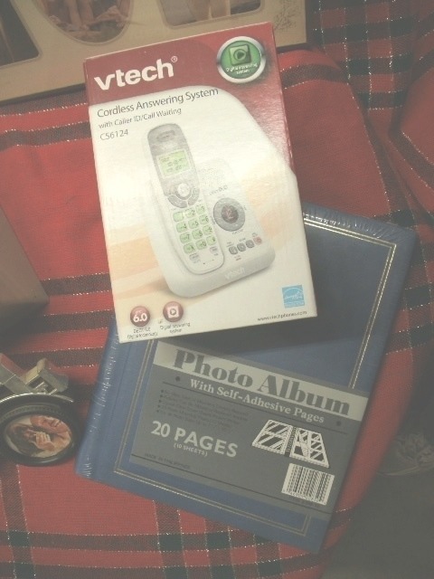 Picture Frame, Lock  Box, And Answering Machine