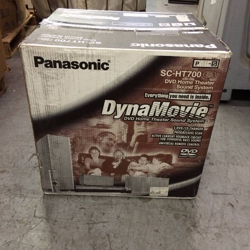 lot 33 image: New in Open Box Panasonic Dynamovie DVD Home Theater System SC-HT700