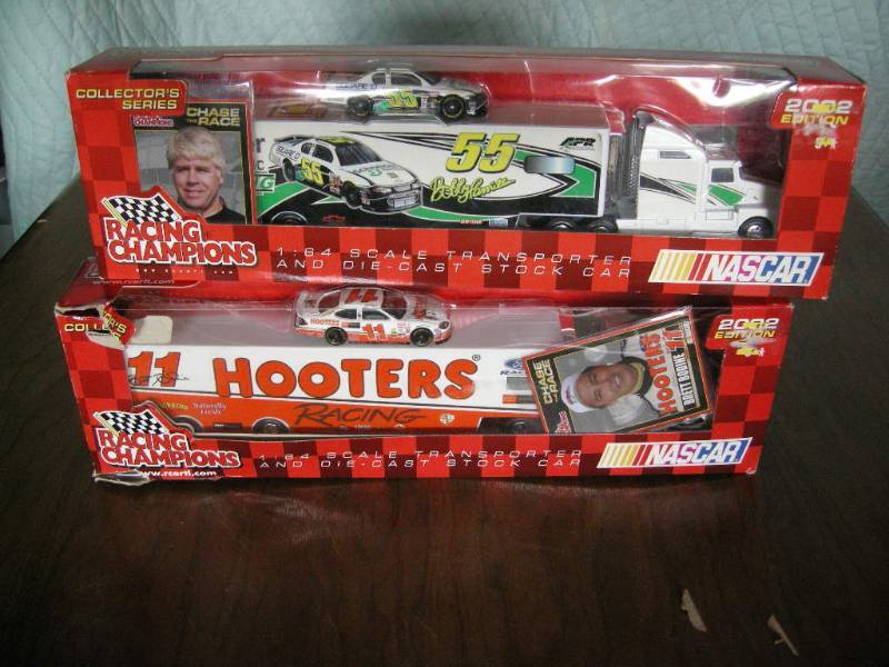 2 Racing Champions 164 Nascar transporters