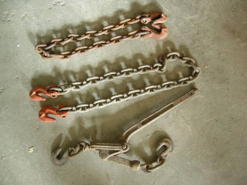 Equipment chains and binder