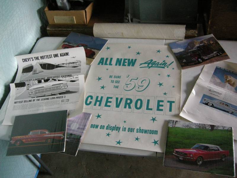 Vintage car posters
