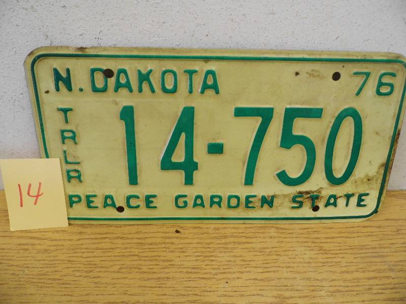 North Dakota License Plate