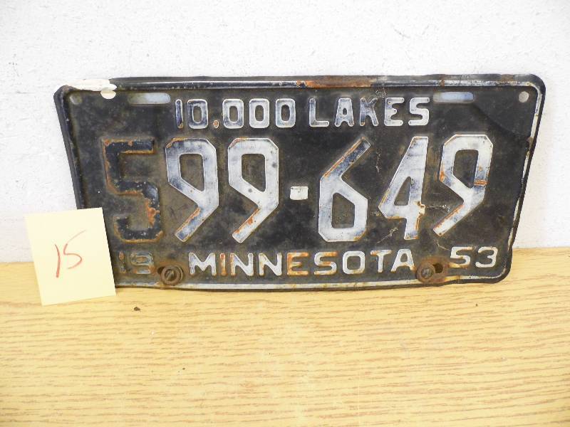 Minnesota License Plate